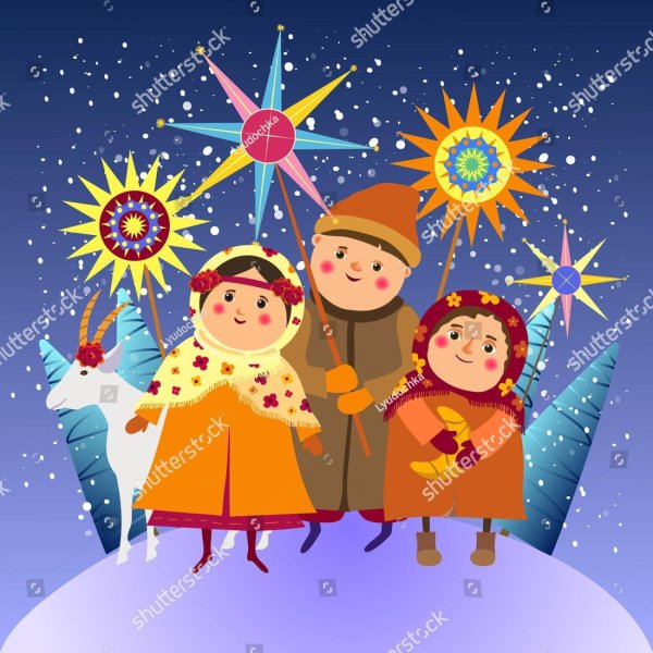 рисунки колядки