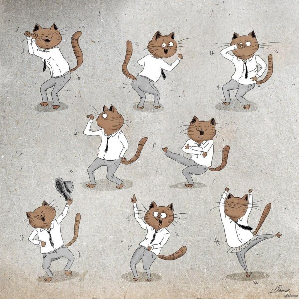 иллюстрация кошка