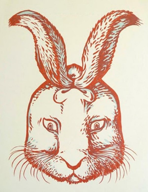 рисунок кролик