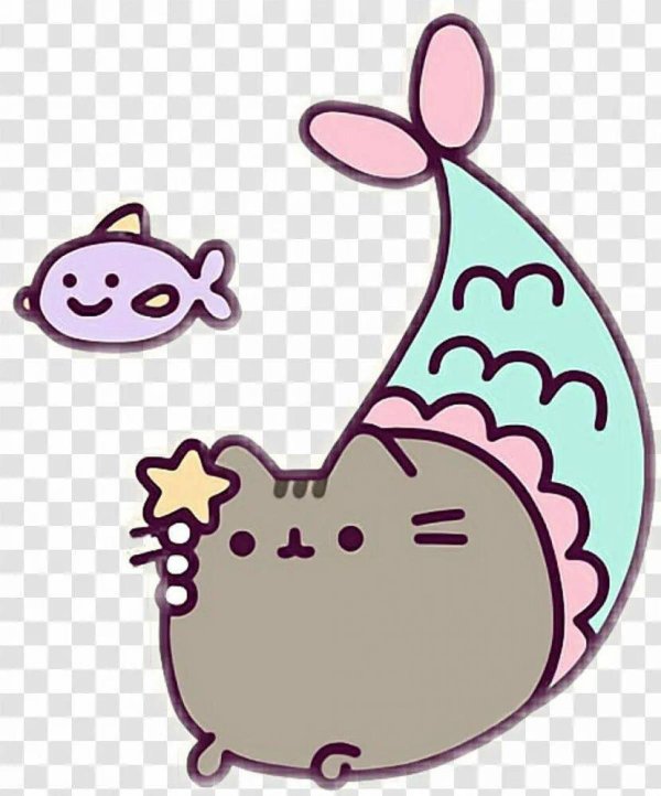 pusheen русалка