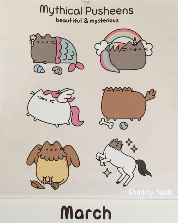 милые рисунки кота пушина