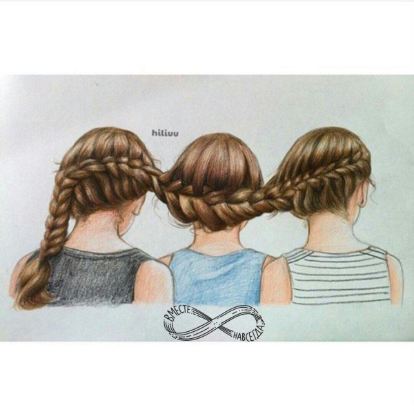 лучшие подруги рисунки