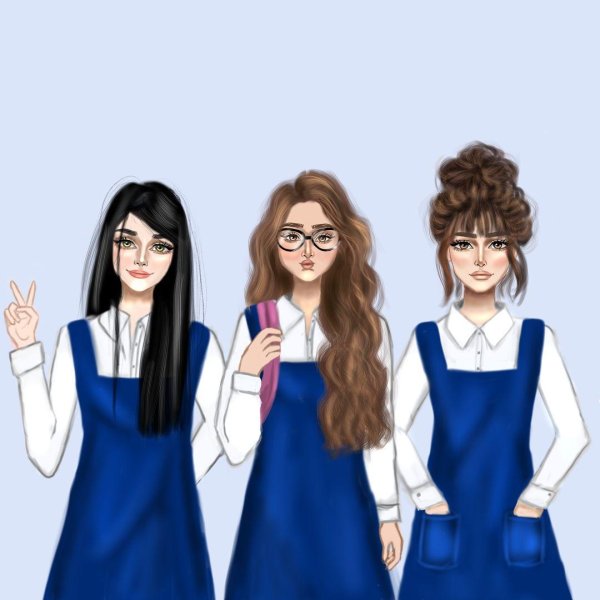 подруги мультяшные