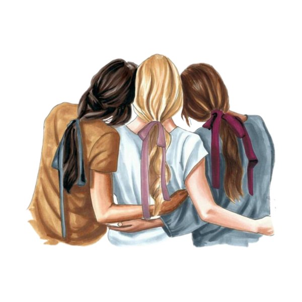 лучшие подруги рисунки