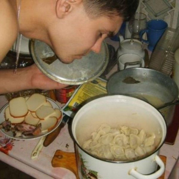 пельмени вареные