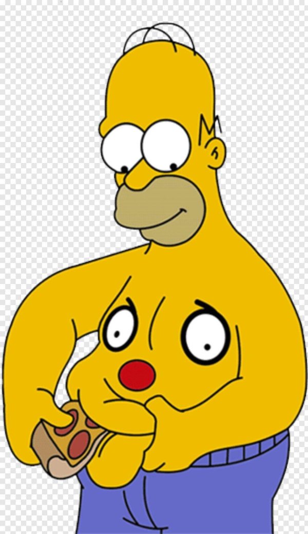 портрет гомера симпсона