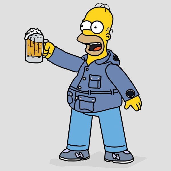симпсон с пивом