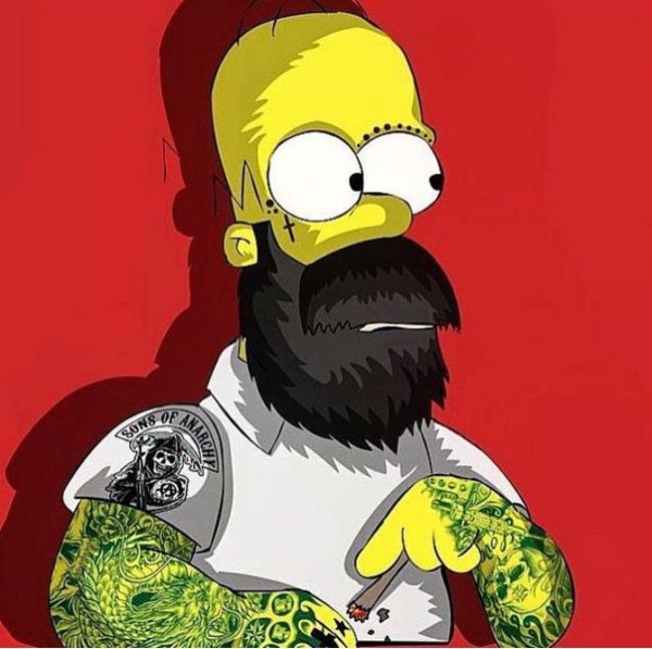 симпсоны с бородой