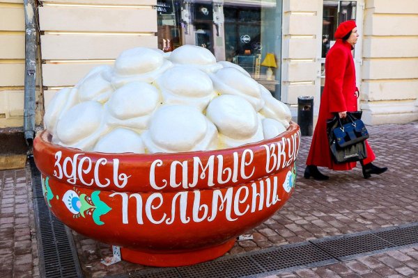 человек в костюме пельменя