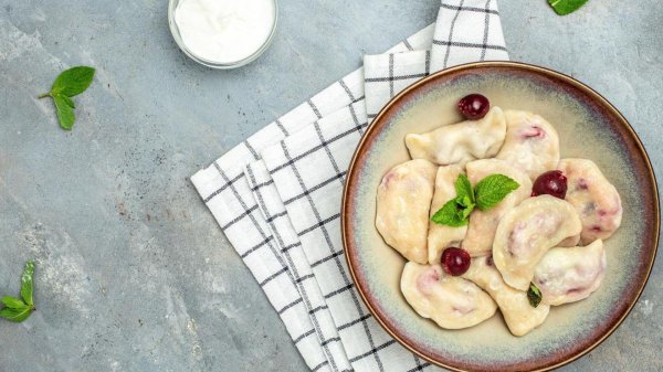 рецепт вареников с вишней