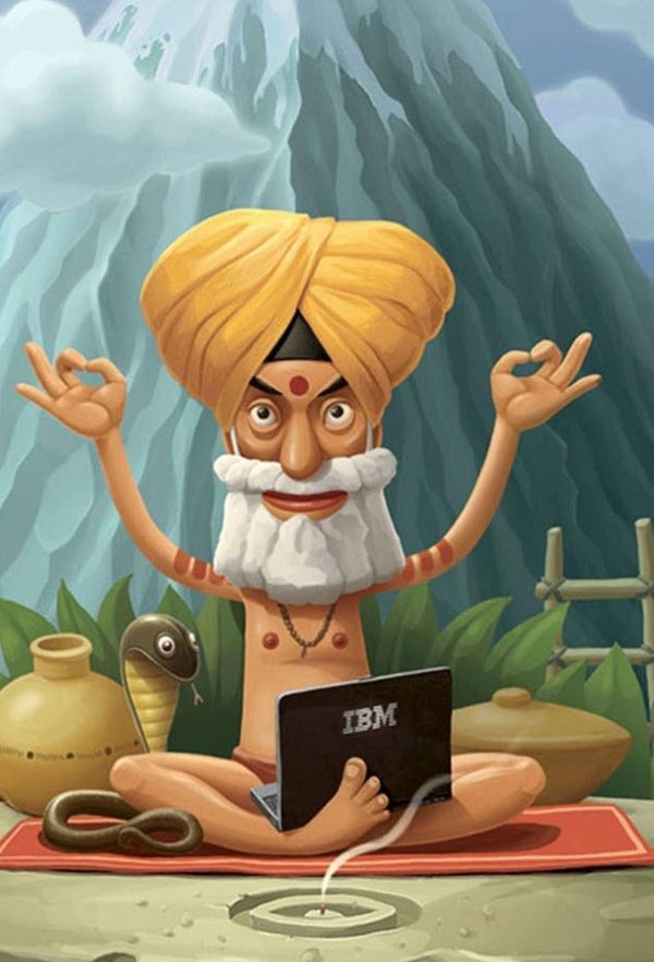 индус рисунок