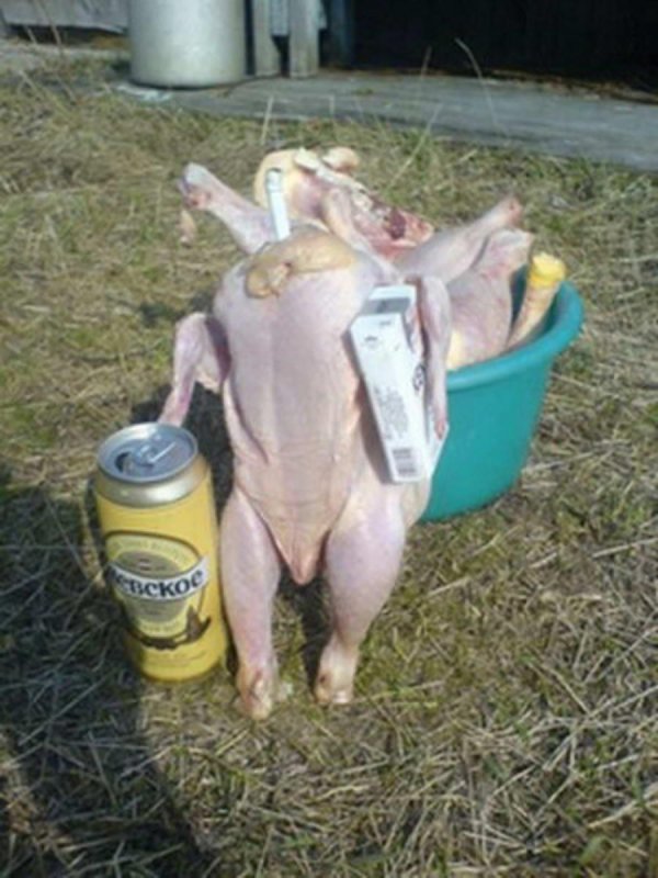 пьяная курица