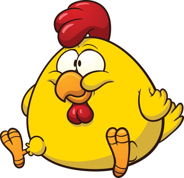 мультяшная курочка