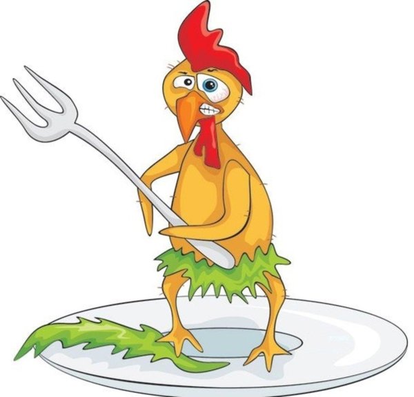 мультяшная курочка