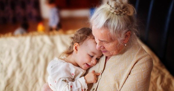 фотосессия с бабушкой