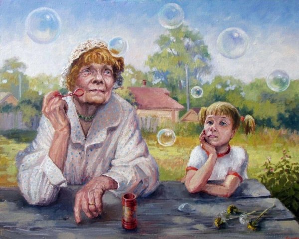 художник игорь родионов в облаках