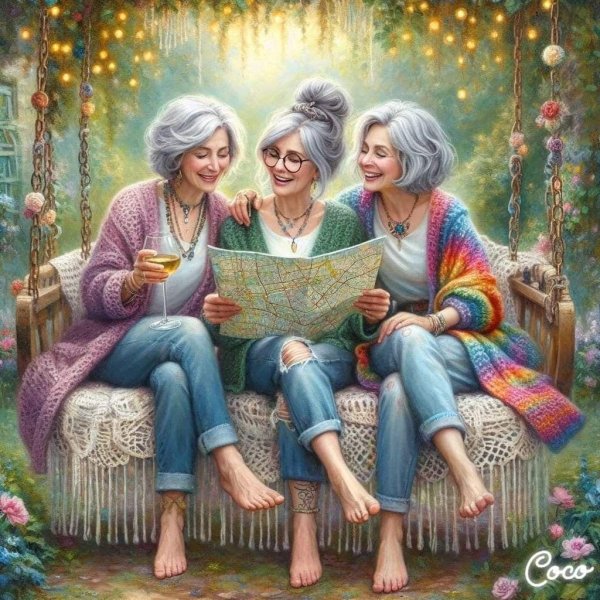 бабушка красивая