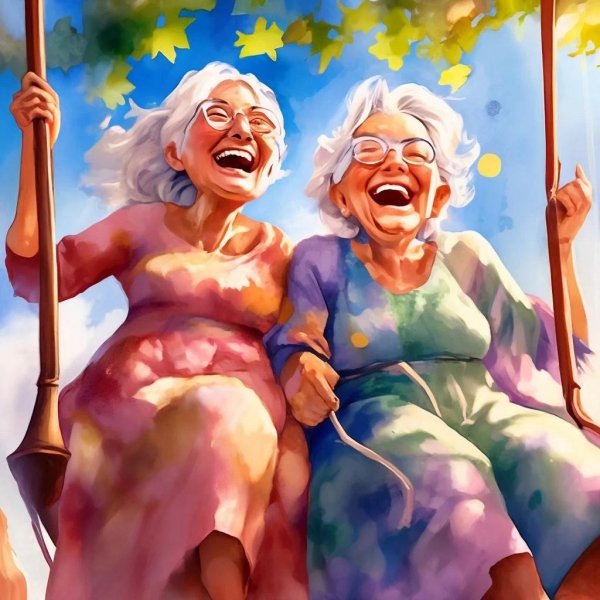 бабушки подружки