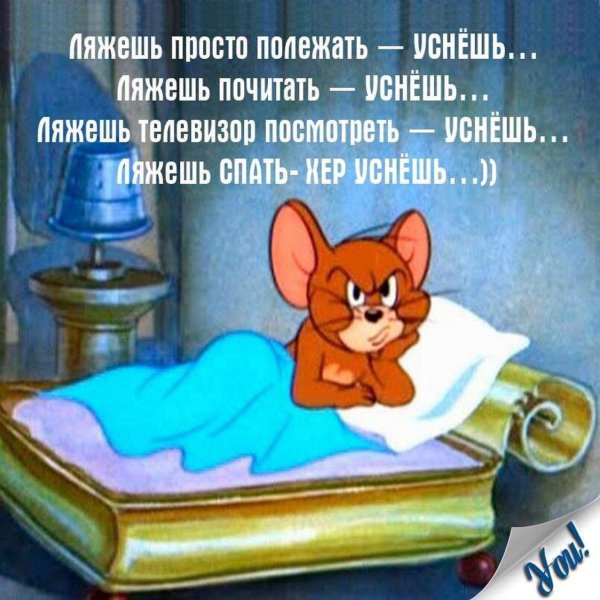 мышонок джерри спит