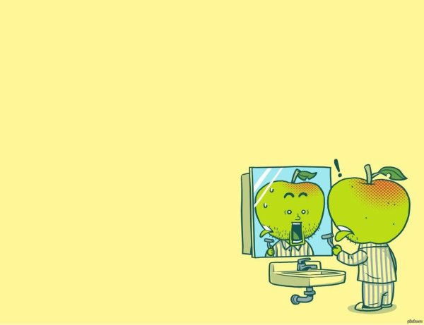 прикольное вредное яблоко