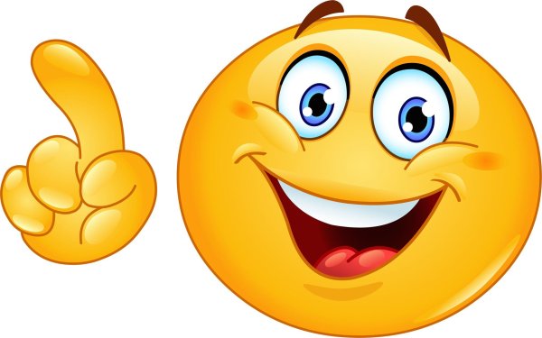 улыбается смайлик