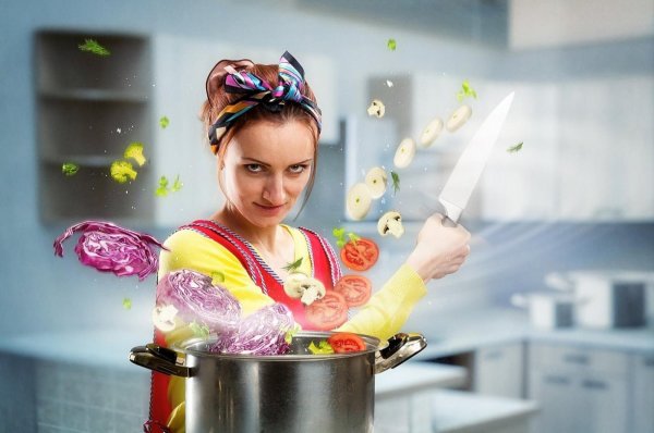кухня девушка
