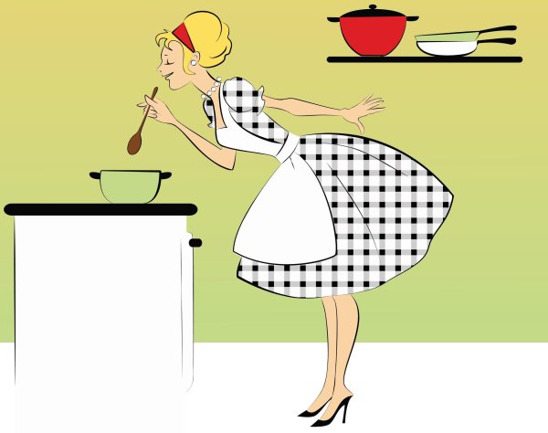 домохозяйка мультяшная
