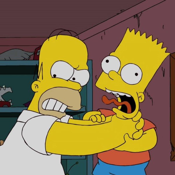 гамер душит барта