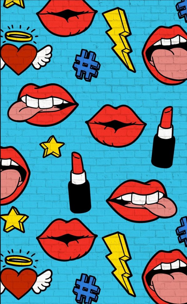 поп арт губы