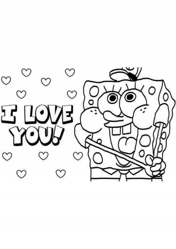 раскраска губка боб