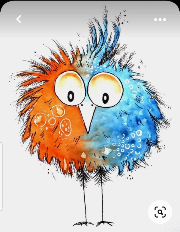 веселая птичка