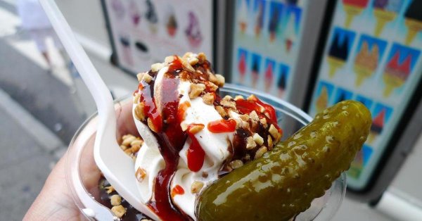 странные сочетания еды