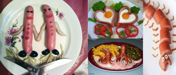 сосиски осьминожки