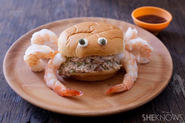 креветочный бургер