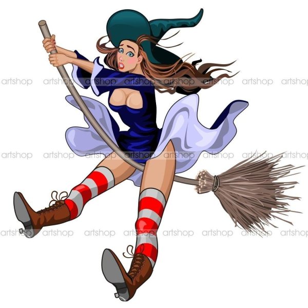 Баба яга на метле