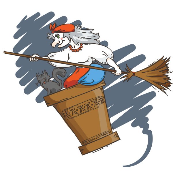 Баба яга на метле