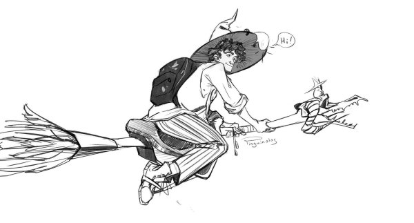 Баба яга на метле