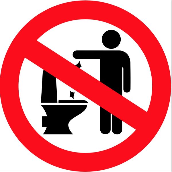 запрещающие таблички в туалете