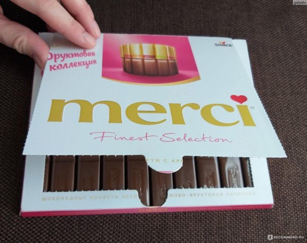 шоколад мерси фруктовая коллекция