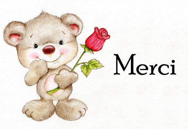 медвежонок с цветами