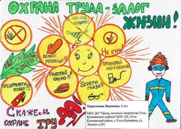 рисунки ко дню охраны труда