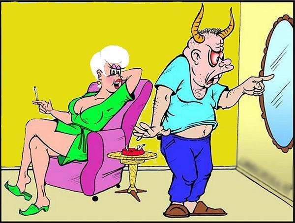 смешная карикатура