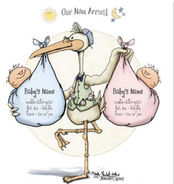 поздравляю с двойней