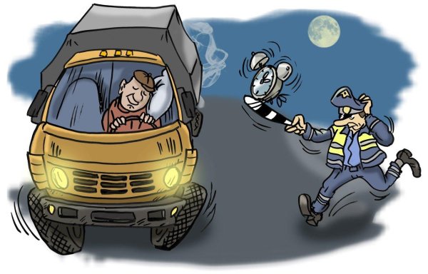 шарж водитель