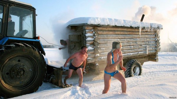 зимняя баня