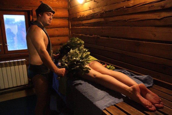 русская баня с вениками