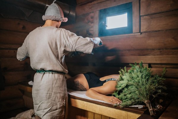 парение вениками