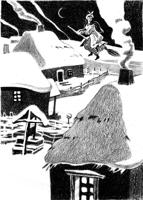 иллюстрация к рассказу ночь перед рождеством