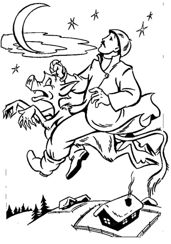 иллюстрация к произведению гоголя ночь перед рождеством