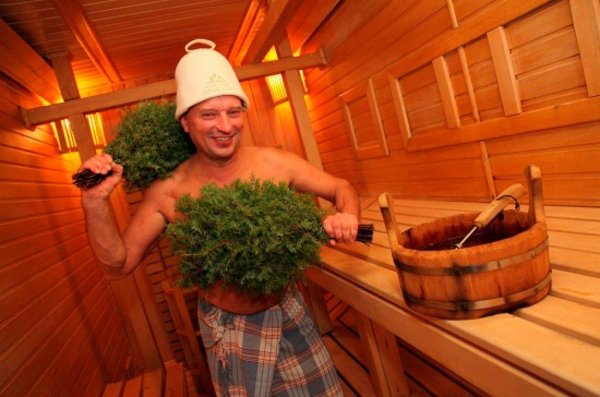 парение вениками